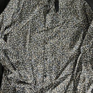 H&M Multicolor Floral Slim Fit Shirt